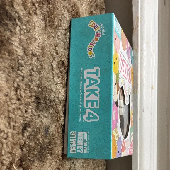 Squishmallows Take 4 Card Game with Brown Benny Plush - Picture 6 of 6